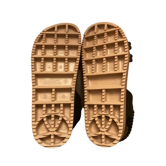 NWOT Melissa + Salinas boho beachy rubber platform Sandals Size 7 - Picture 6 of 6